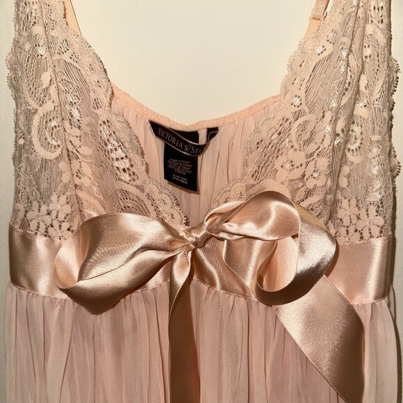 Pale Pink Lace Babydoll Slip - Picture 5 of 7